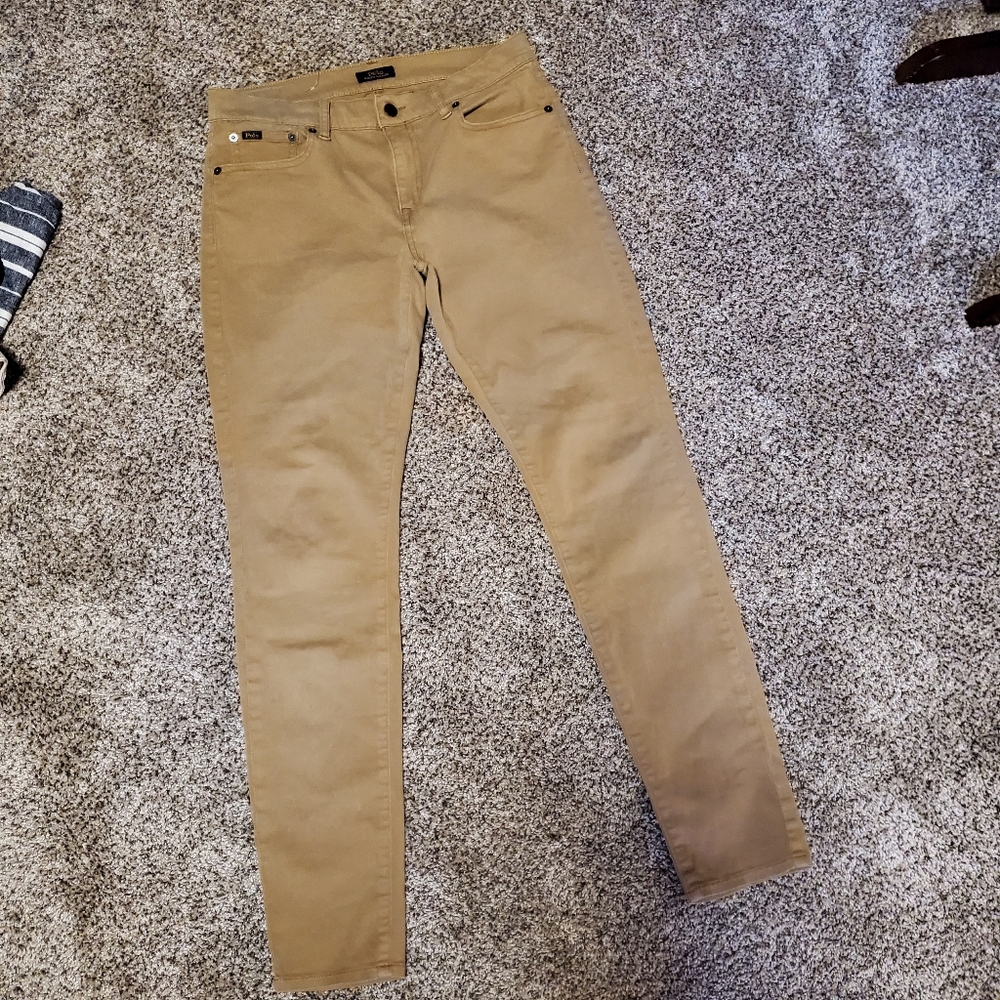 Polo by Ralph Lauren Women's Skinny Jeans in Tan